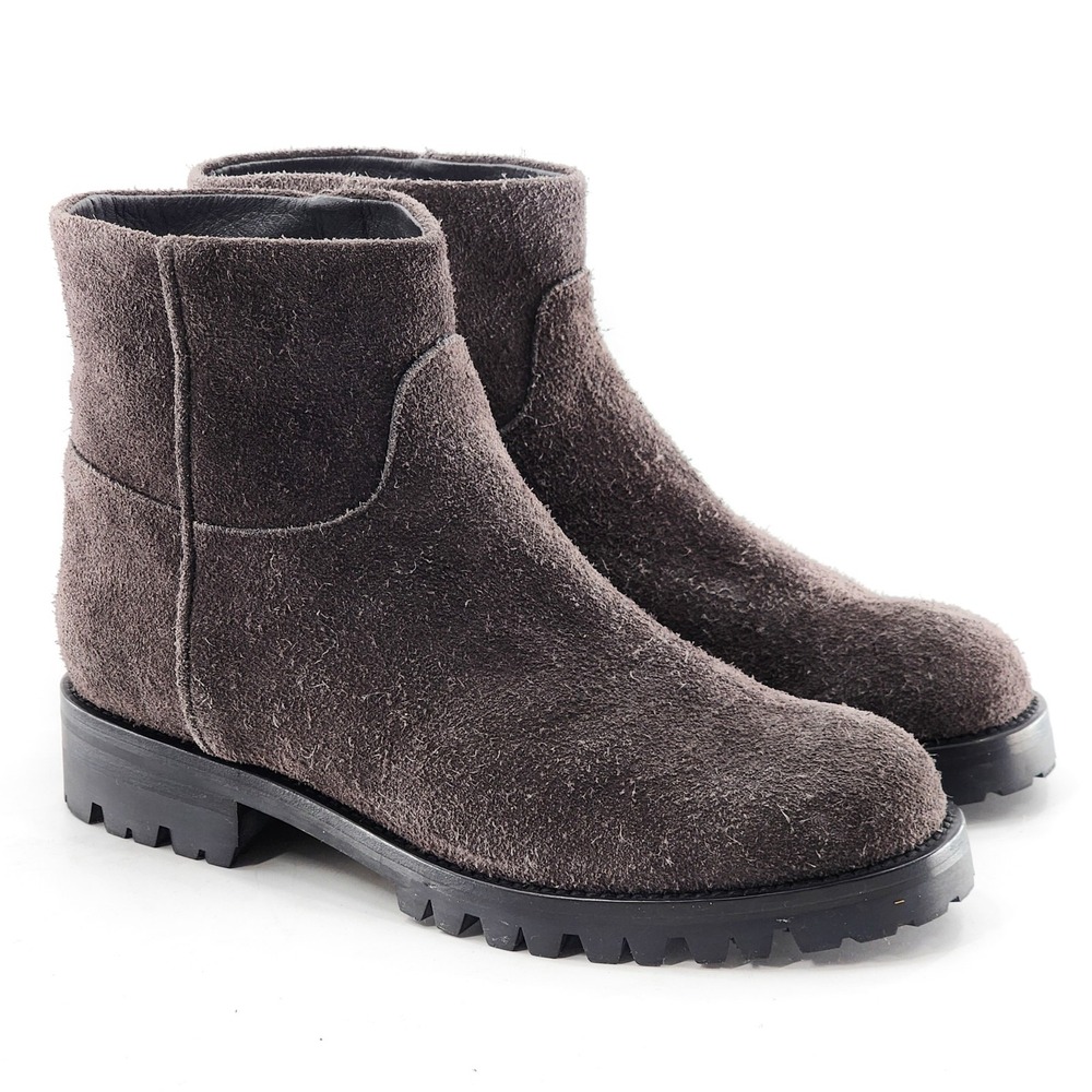 HELMUT NWOB LANG Gray Suede Ankle Boots NEW Size 39